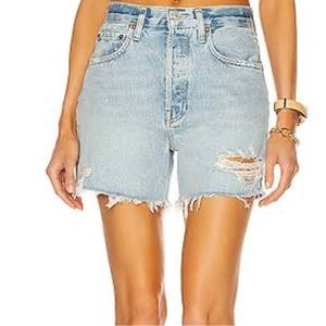 Agolde Riley Short Jean Denim